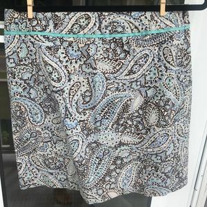 Geoffrey Beene paisley pencil skirt